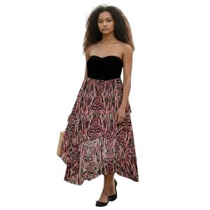 Almost Famous Sheer Animal Print Sz Large